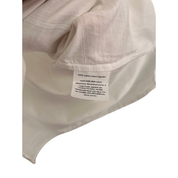 Tommy Hilfiger‎ Shirt Womens Medium White Half Button Front Long Sleeve - Picture 5 of 9